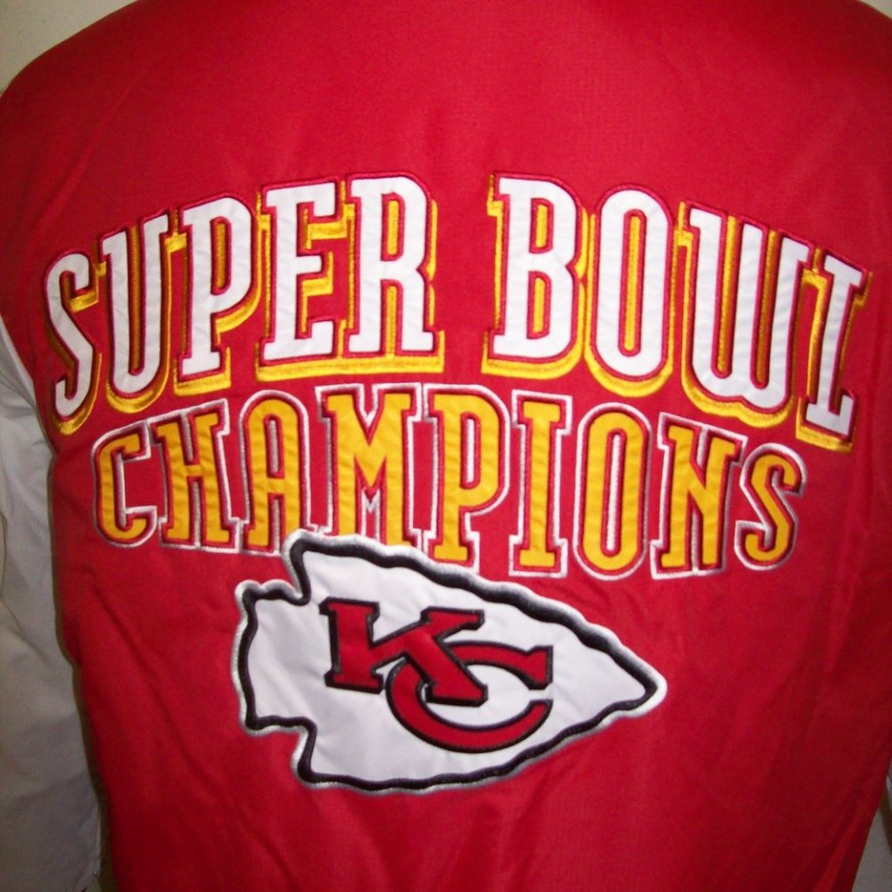 KANSAS CITY CHIEFS SUPER BOWL CHAMPIONSHIP Hooded Jacket S M L XL 2X